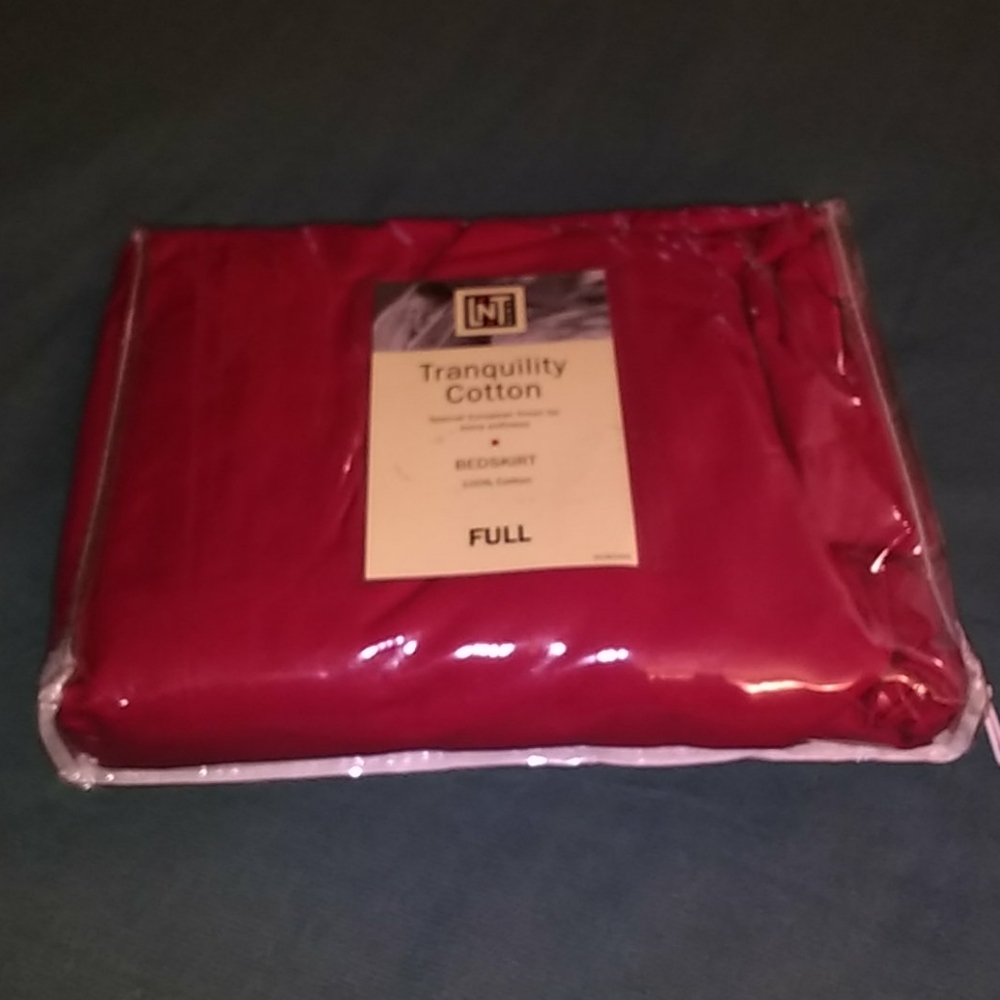 New LNT tranquility cotton full bedskirt